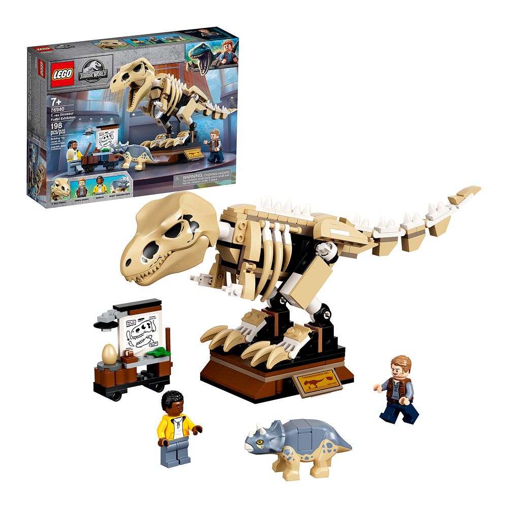 LEGO Jurassic World T. rex Dinosaur Fossil Exhibition 76940 Building Kit  (198 Pieces)