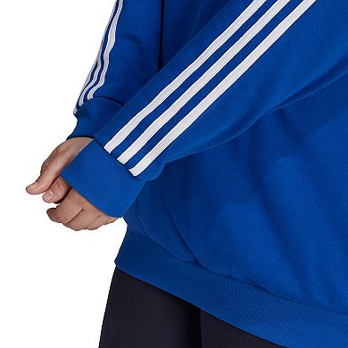 Plus Size adidas Essentials 3-Stripe Fleece Sweatshirt