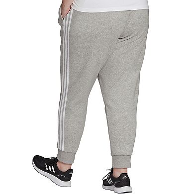 Plus Size adidas 3-Stripe Fleece Joggers
