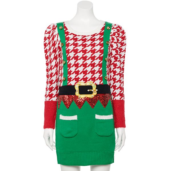 kohls christmas sweater dress