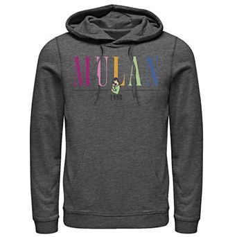 Disney's Mulan & Mushu 1998 Pop Text Men's Hoodie