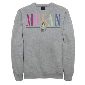 Disney's Mulan Mulan & Mushu Men's 1998 Pop Text Sweatshirt