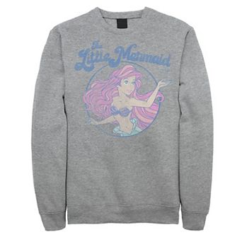 Disney's The Little Mermaid Ariel Men's Distressed Circle Portrait Sweatshirt
