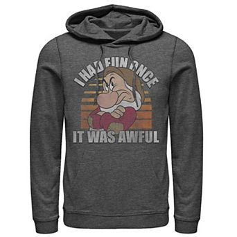 Disney's Snow White Grumpy Men's I Had Fun Once It Was Awful Hoodie