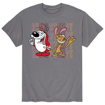 Men's Ren & Stimpy Title Stacked Tee
