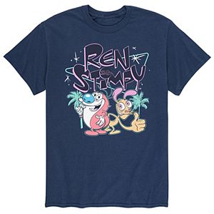 Nickelodeon Ren & Stimpy Show T-Shirt For Men - Official Licensed Short Sleeve Tee