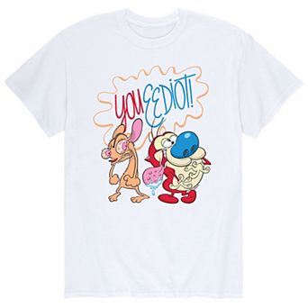 Men's Ren & Stimpy You Eediot Bubble Tee