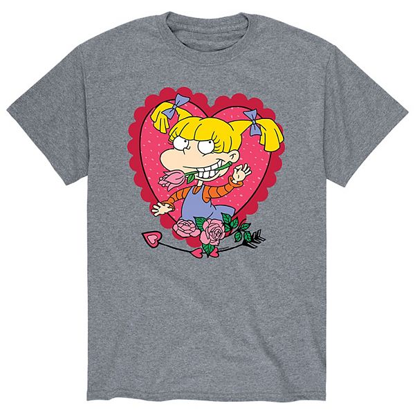 Men's Rugrats Valentines Angelica Heart Tee
