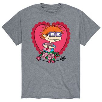 Men's Rugrats Valentines Chuckie Love Tee