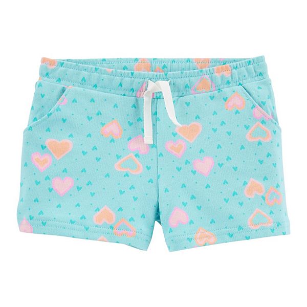 Toddler Girl Carter's Hearts Pull-On French Terry Shorts