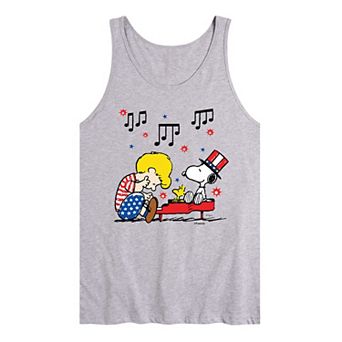 Men's Peanuts Americana Music Tank Top