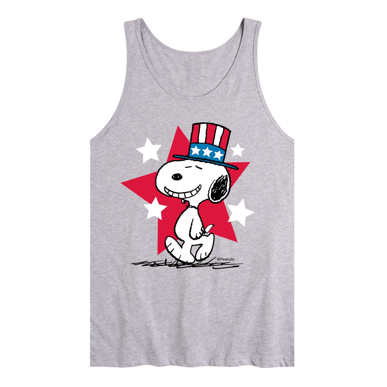 Image for Licensed Character Men's Peanuts Snoopy Americana Tank at Kohl's.