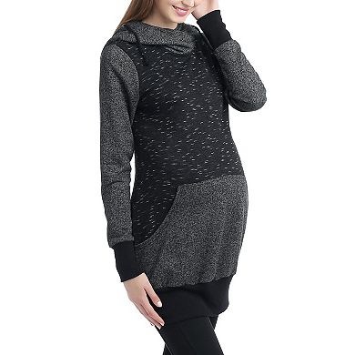 Maternity Pokkori Wrap Collar Hoodie