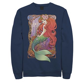 Disney's The Little Mermaid Men's Vintage Portrait Poster Sweatshirt