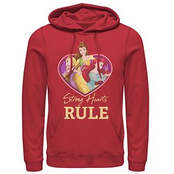 Men's Disney Princess Trio Strong Hearts Rule Hoodie