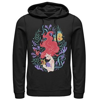 Disney's The Little Mermaid Ariel Flounder And Sebastian Men's Hoodie