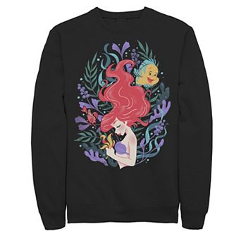 Disney's The Little Mermaid Ariel Flounder And Sebastian Men's Sweatshirt