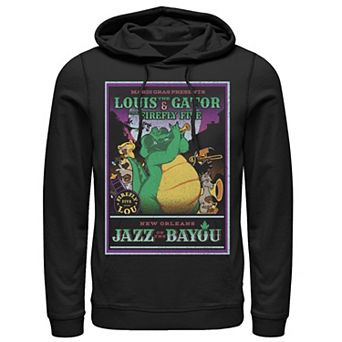 Men's Disney Princess And The Frog Louis Rockadile Poster Hoodie