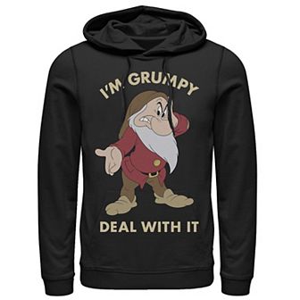 Disney's Snow White Men's I'm Grumpy Deal With It Portrait Hoodie