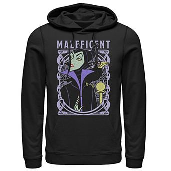 Disney's Sleeping Beauty Maleficent Men's Old School Poster Hoodie