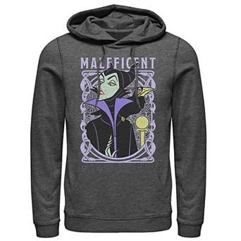 Disney's Sleeping Beauty Maleficent Men's Old School Poster Hoodie