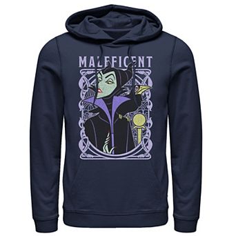 Disney's Sleeping Beauty Maleficent Men's Old School Poster Hoodie