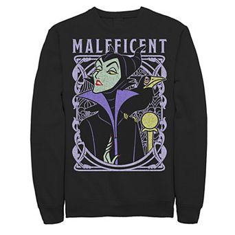 Disney's Sleeping Beauty Maleficent Men's Old School Poster Sweatshirt