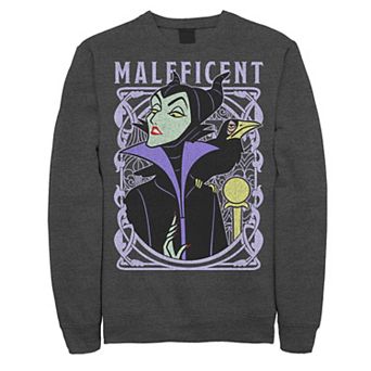Disney's Sleeping Beauty Maleficent Men's Old School Poster Sweatshirt