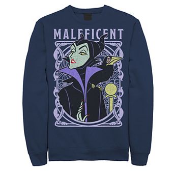 Disney's Sleeping Beauty Maleficent Men's Old School Poster Sweatshirt