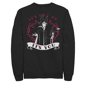 Disney's Sleeping Beauty Maleficent Men's Valentines It's Not Me It's You Sweatshirt