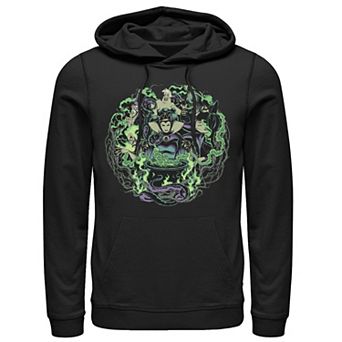 Disney Villains Men's Group Shot Witches Cauldron Smoke Hoodie