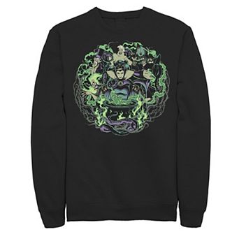 Disney Villains Men's Group Shot Witches Cauldron Smoke Sweatshirt