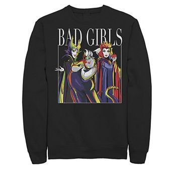 Disney Villains Men's Bad Girls Group Shot Painted Sweatshirt