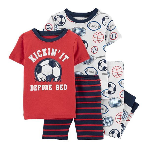 Baby Boy Carter s Soccer Tops Bottoms Pajama Set