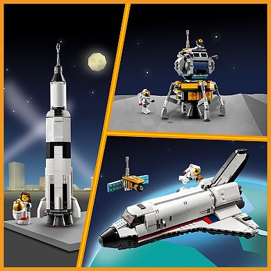 LEGO Creator 3-in-1 Space Shuttle Adventure 31117 Building Kit (486 Pieces)