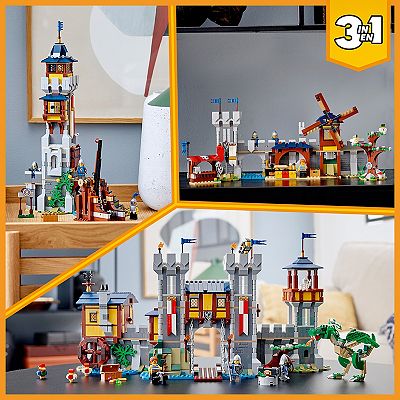 Creator newest 3-in-1: medieval castle