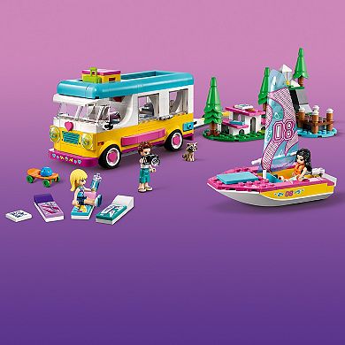 LEGO Friends Forest Camper Van and Sailboat 41681 Building Kit (487 Pieces)