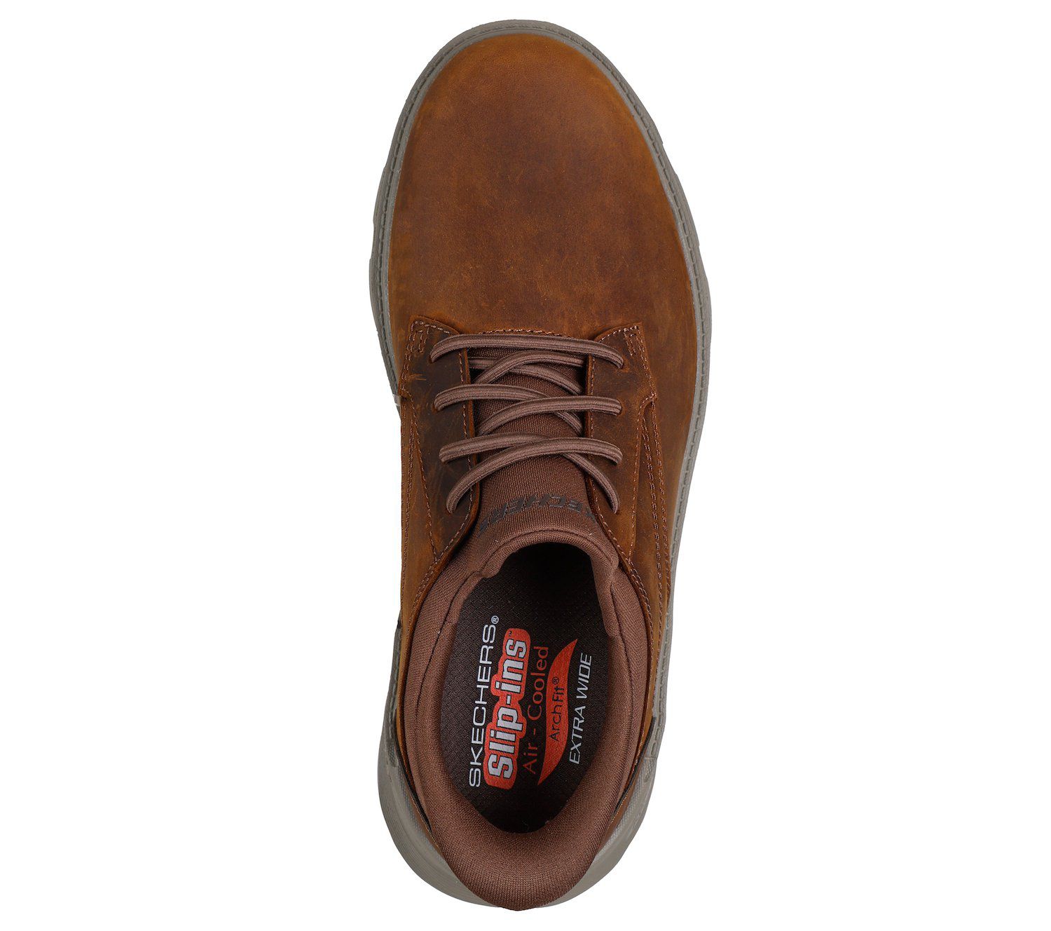 Skechers Arch Fit 2.0 Shoes Mens 13 Extra Wide Brown Suede Leather Sneakers New Men main image 3