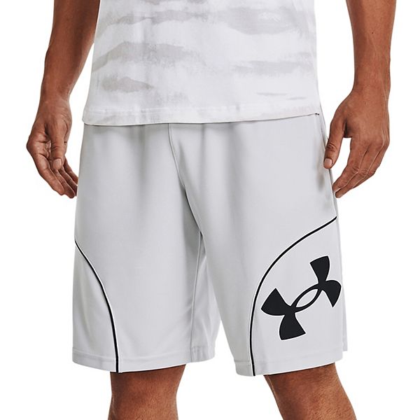 Under Armour Men's UA Perimeter Basketball Shorts 1351284-100 White/Black 