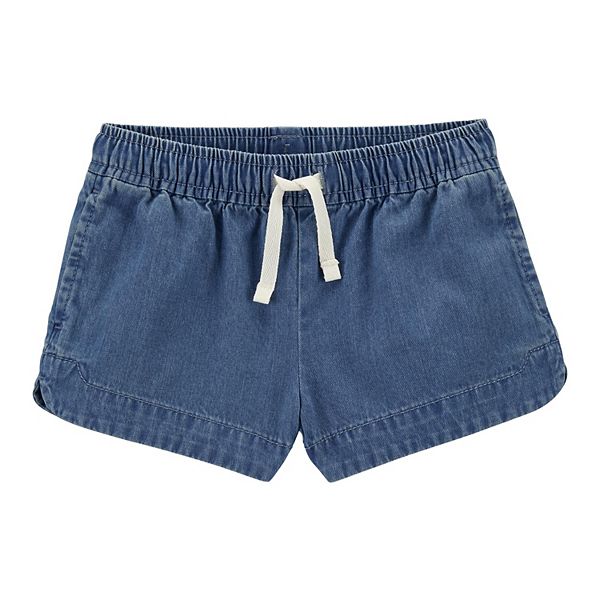 Toddler Girl Carter's Pull-On Chambray Shorts