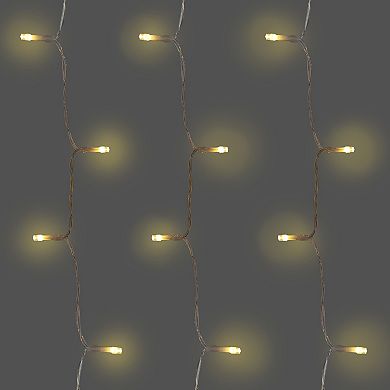 Electric Soft White LED Fairy Curtain String Lights