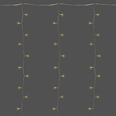 Electric Soft White LED Fairy Curtain String Lights