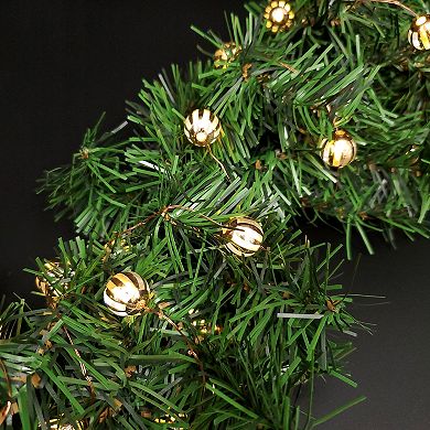 Battery Operated Gold Finish Balls LED Mini Fairy String Lights