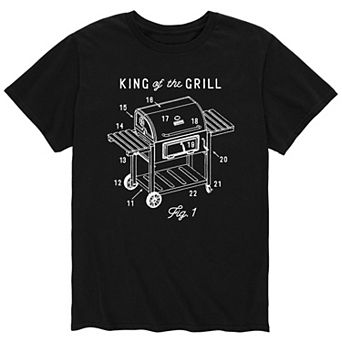 Men's King Of The Grill Diagram Tee