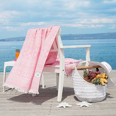 Linum Home Textiles Turkish Cotton Sea Breeze Horoscope Pestemal Pisces Beach Towel