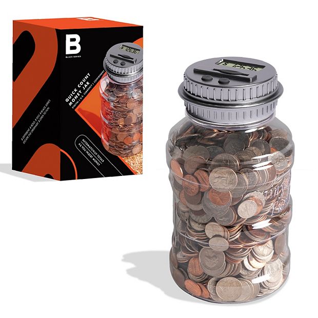 Black Series Digital Coin Counting Jar