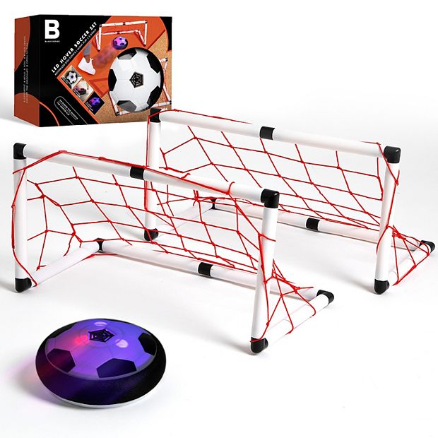 Black Series Game Hover LED Air Soccer Set