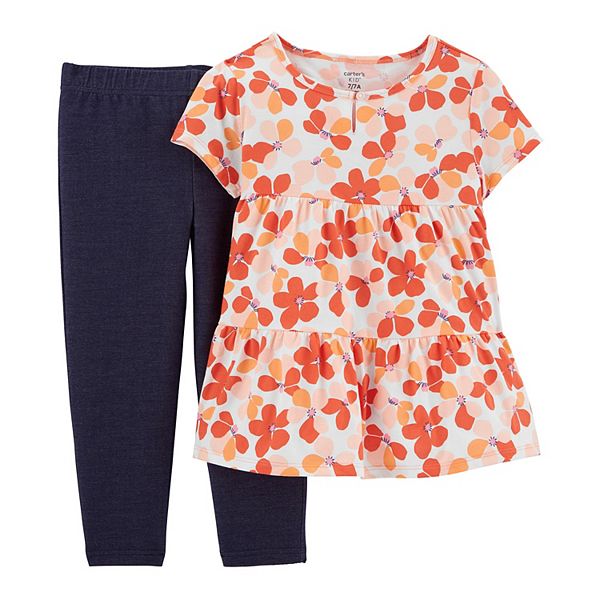 girls-4-6x-carter-s-2-piece-floral-tee-chambray-leggings-set