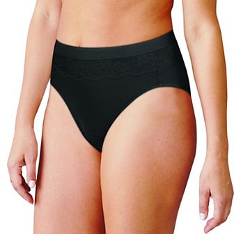 Bali® Beautifully Confident Hi-Cut Panty with Leak Protection Liner DFLLH1