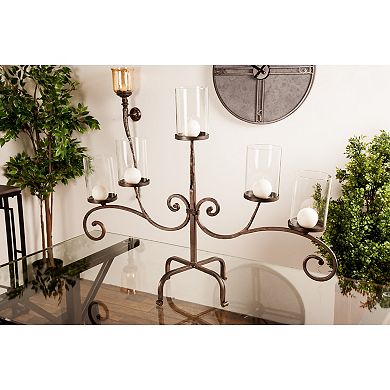 Stella & Eve Black Iron Candelabra